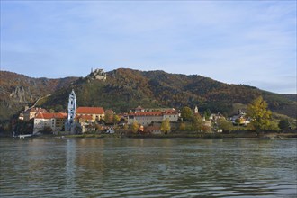 Townscape of Durnstein on the Danube River
