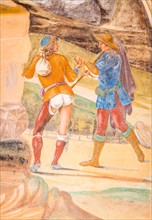 Fresco depicting the life of St. Benedict