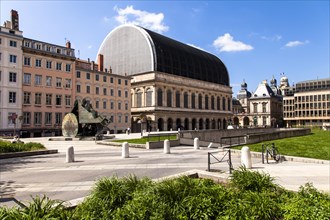 Opera de Lyon building at Place de la Comedie