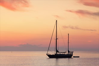 Sailboat at sunset