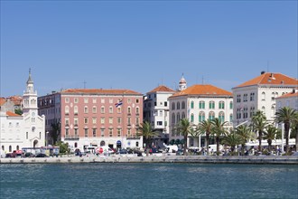 Harbor and promenade of Split