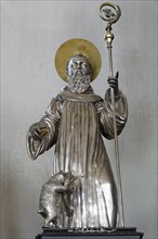 Silver sculpture of St. Gallus