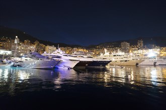 Yachts in Port Hercules or Port Hercule
