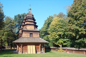 Old wooden Christian church