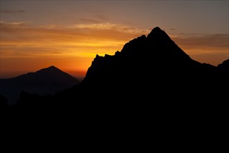 Morning sky over Mt. Grosser Odstein