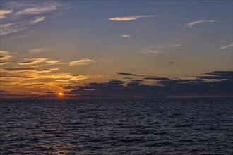 Sunset over the Bering Strait