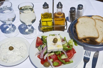 Greek salad with feta