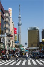 Asakusa quarter with the Tokyo Skytree