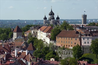 View from St. Olaf's Church of the Lower Town and the Upper Town