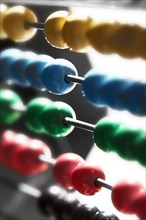 Abacus with colourful beads