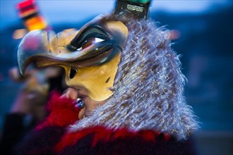 Mask at the Morgenstraich carnival parade