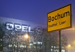 Bochum town sign