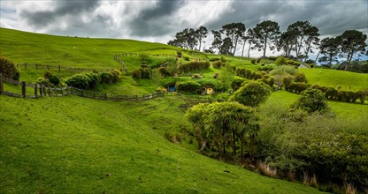 Landscape in Hobbiton in the Shire