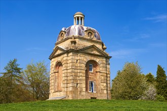 The late Baroque 'Pepper Pots' at the west entrance of Stowe House