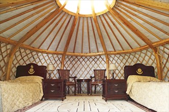 Luxurious yurt for tourists
