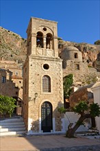 Bell tower of the Byzantine Greek-Orthodox Church of Christ Elkomenos