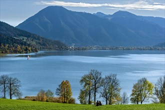 Tegernsee lake with Wallenberg mountain