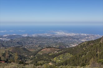 View from Pico de las Nieves towards Las Palmas