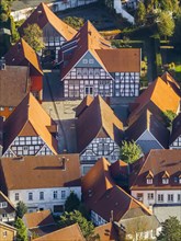Half-timbered houses in the historic centre of Rietberg