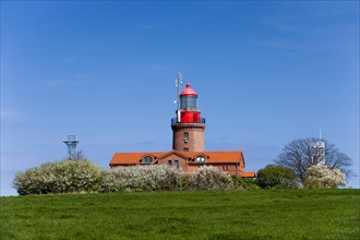 Bastorf lighthouse in spring