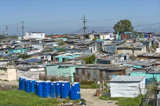 Public toilets in front of Khayelitsha township