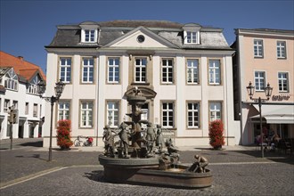 Burgerbrunnen fountain at the town hall square