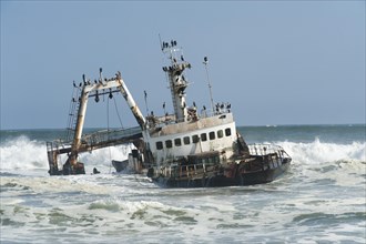 Shipwreck between Swakopmund and Henties Bay