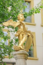 Angel statue on the La Fontaine de l'Ange fountain