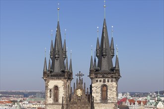 Towers of the Church of Our Lady before Tyn
