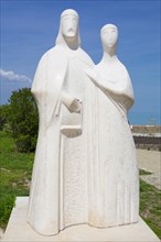 Statue of King Andrew I and his wife Anastasia of Kiev