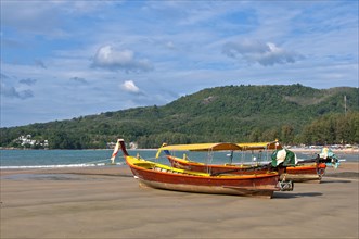 Boats at Nai Harn Beach