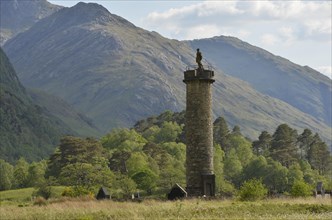 Monument at Glenfinnan commemorating the Jacobite Rising