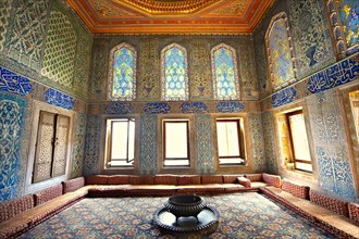 Ottoman tiled rooms of the Crown Prince in the Harem of the Topkapi Palace
