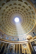 Pantheon roof of the Roman temple to all Roman Gods