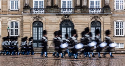 Royal Life Guards in front of Amalienborg Palace