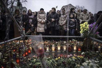 Mourning ceremony for victims of the Euromaidan in Kiev