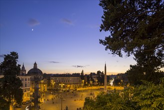 View from the Pincio to Piazza del Popolo
