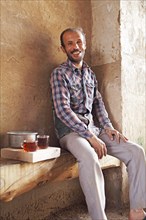 Man with Iranian tea
