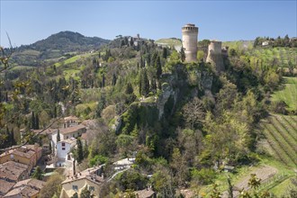 Towers of the fortress of Rocca Manfrediana