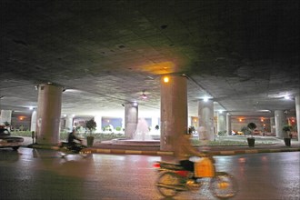 Typical road underpass