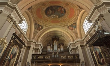 Organ loft of the Catholic Parish Church of St. Lawrence at Schottenfeld