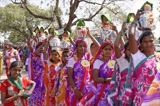 Indian women at a parade