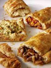 Traditional Cornish pasties or pastys