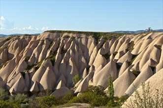 Tufa formations formed by erosion