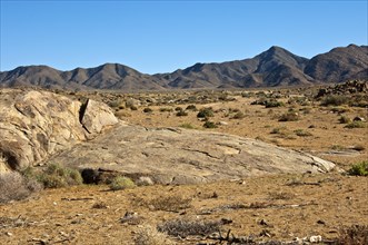 Desert-like landscape with barren hills in Richtersveld