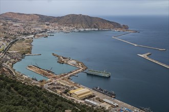 Overlook over harbour