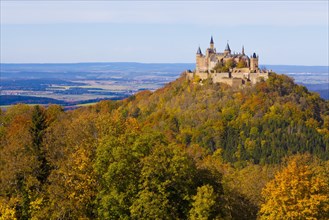 Burg Hohenzollern Castle in autumn