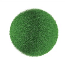 Sphere covered with grass