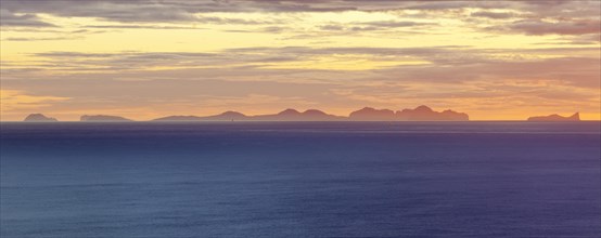 Westman Islands at sunset