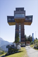Observation tower Jakobskreuz on the summit of the Buchensteinwand